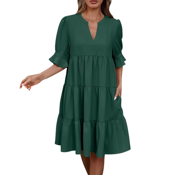 Dresses for Women 2026 Solid Color And Linen Sleeveless Large Dress