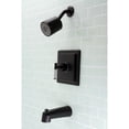 thumbnail image 3 of Kingston Brass KB4650CKL Kaiser Single-Handle Tub and Shower Faucet, Matte Black, 3 of 5
