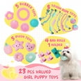 thumbnail image 3 of Puppy Toys XIUGOAL, rosa, para la dentición, con pelota y cuerdas, 3 of 7