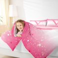 thumbnail image 4 of Feelyou Princess Monogrammed V Twin Comforter Sets, Kids Bow Letter Bedding Set, 2 Pieces, 4 of 8