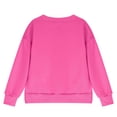 thumbnail image 5 of JUSLIO Girls Hoodie Casual Solid Color Hoodless Sweatshirt Athletic Fall/Winter Long Sleeve Tops Sweatshirts Hot Pink(11 Years), 5 of 5