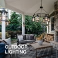 thumbnail image 6 of 1640BZ-LED Hinkley Lighting Atlantis - 6.5 Inch 2 Light Medium Outdoor Wall Lantern-Bronze Finish-Integrated LED Lamp Base Type, 6 of 11