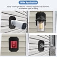 thumbnail image 2 of Thinsony Outdoor Light Kit For Double Lap Siding Sturdy Light Block Durable For Vertical 8141DBL Kit For Textured Light Block black, 2 of 6