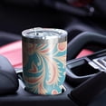 thumbnail image 4 of 30oz Blue and Pink Pioneer Flower Tumblers Stainless Steel Tumbler with Lid and Straw,Vacuum Insulated Double Wall Travel Tumbler Cups Mug with Cleaning Brush for Coffee,Tea, 4 of 7