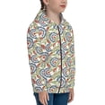 thumbnail image 5 of Pofeuu Paisley Floral 5 Print Teenage Zipper Hoodie Sweatshirts Hooded Casual Jackets With Pocket For Boys Girls-Medium, 5 of 6