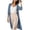 Blue, variant on Womens Long Cardigan Sweaters Lightweight Casual Draped Dusters Coat Open Front Ice Silk Sun Protection Kimono Cardigans