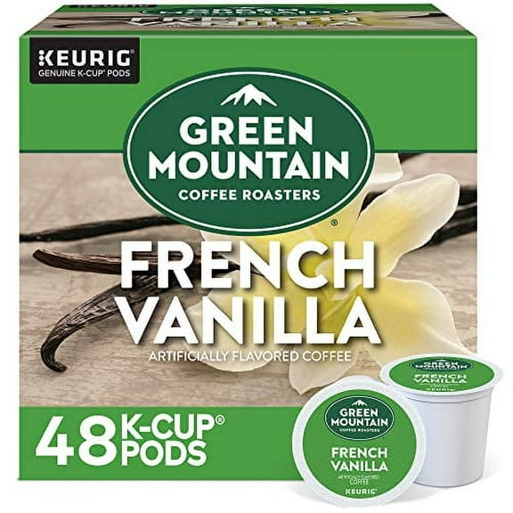 Green Mountain Coffee Roasters French Vanilla Coffee, Keurig Single-Serve K-Cup Pods, Light Roast, 48 Count