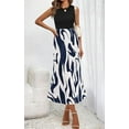 thumbnail image 6 of PRETTYGARDEN Women's Summer High Waist Graphic Print A Line Pleated Long Skirts for Women Trendy Plisse Midi Skirt, 6 of 6
