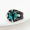 thumbnail image 5 of QQTDFG Men Women Evil Eye Statement Ring Punk Stainless Steel Gothic Jewelry Size 7-13-Gold Green-9, 5 of 7