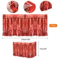thumbnail image 2 of Faldas de mesa de flecos de papel de aluminio metálico Uxcell para fiesta Rojo, 2 of 7