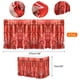 thumbnail image 2 of Faldas de mesa de flecos de papel de aluminio metálico Uxcell para fiesta Rojo, 2 of 7