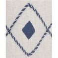 thumbnail image 4 of Laddha Home Designs 20" Blue and White Aztec Diamond Square Throw Pillow, 4 of 9