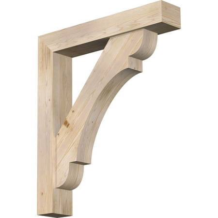 

7 1/2 W x 42 D x 48 H Olympic Block Smooth Bracket w/ Offset Brace Douglas Fir