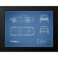 thumbnail image 2 of Rogan, Mark 14x12 Black Modern Framed Museum Art Print Titled - Triumph TR4-Blue, 2 of 5
