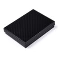 thumbnail image 3 of Rhombus Textured Cardboard Jewelry Boxes with Black Sponge for Jewelry Gift Packaging Rectangle Black 16x12x3.2cm Inside: 15.3×11.3cm., 3 of 4