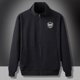 thumbnail image 3 of Sudadera con capucha para hombre, ropa masculina, sudadera con cremallera completa, jersey negro, talla grande, estética, invierno, años 90, algodón, nueva, Y2k, holgada, sin capucha, 3 of 5
