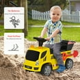 thumbnail image 6 of Aosom Kids Push Car Toddler Ride-on Construction Toy Cart for Age 18-36 Months with Shovel, Headlights, and Music, Yellow, 6 of 9