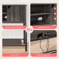thumbnail image 4 of Bestier Narrow Console Table with Storage&Shelves, Wood Entryway Hallway for Living Room, White, 4 of 5