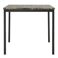 thumbnail image 2 of Weston Home Declan Faux Marble Counter Height Dining Table, Black/Brown, 2 of 5