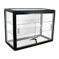 thumbnail image 1 of 24 x 18 in. Glass Countertop Showcase Tower Display Case, Black, 1 of 1