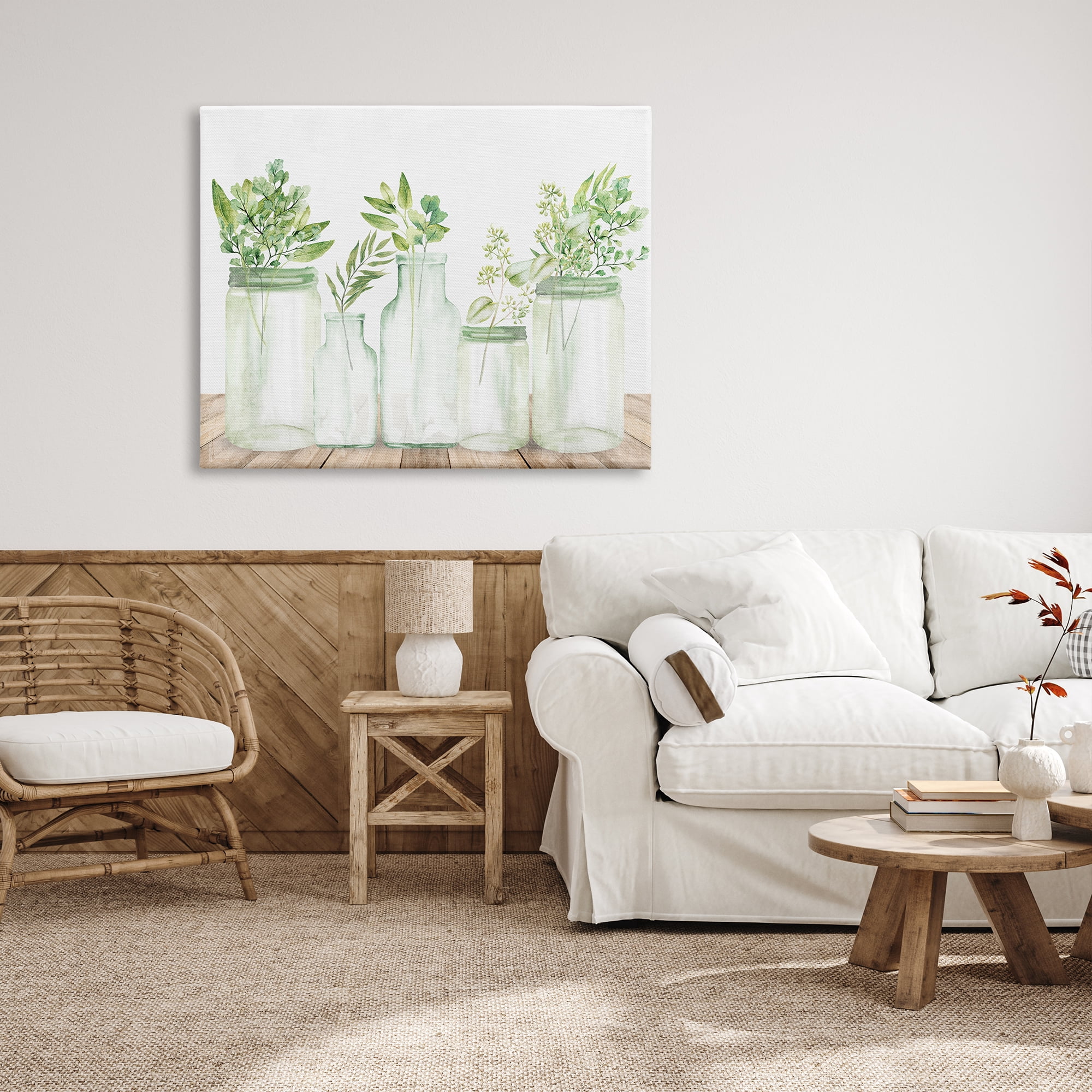 Stupell Industries Varied Herb Plant Arrangement Mixed Country Blooms Graphic Art Gallery Wrapped Canvas Print Wall Art, Design by Kim Allen