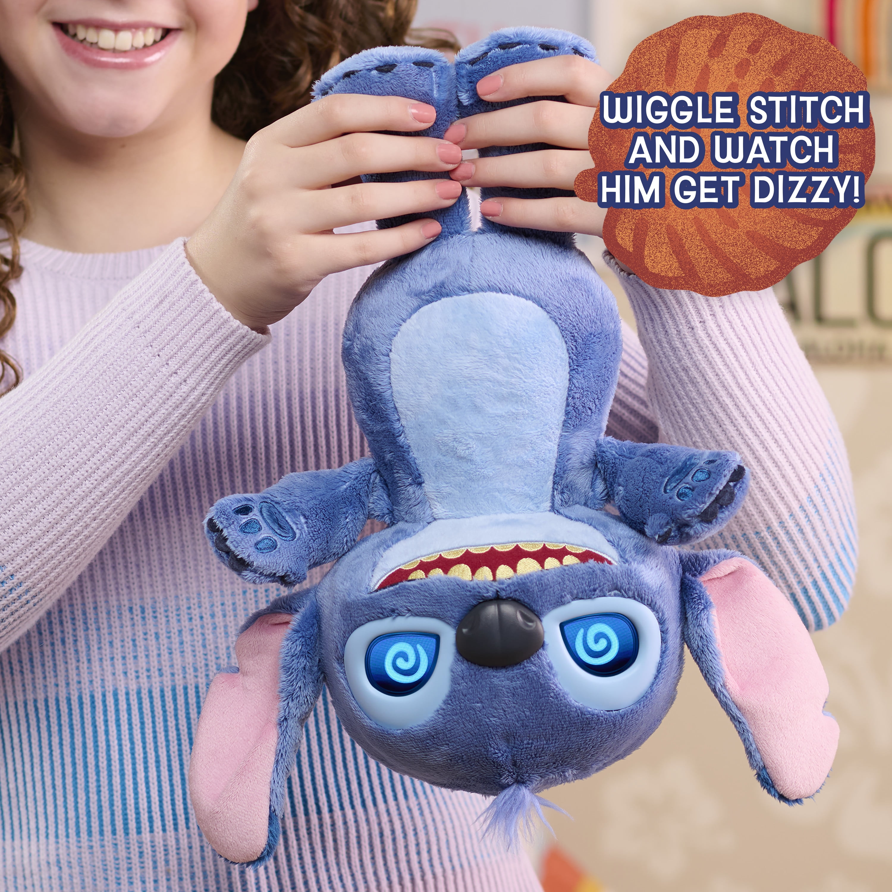 Disney Stitch Many Moods Interactive Plush Toy, 50+ Sounds & Phrases, Ages 3+