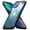 Black, variant on Ringke Fusion-X Case Compatible with iPhone 13, Transparent Hard Back Shockproof Advanced Bumper Cover - Black