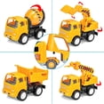 thumbnail image 5 of Juego de camiones de construcción de juguete HUOGUO con sonido y luz, Car Carr, 5 of 5