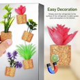 thumbnail image 3 of 6 Pcs Plant Magnets Refrigerator Magnets Kitchen Magnets Fridge Magnets Whiteboard Magnets, 3 of 4