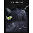 thumbnail image 5 of NORTHYARD Men's Rain Jacket with Hood lightweight Waterproof Raincoat Hiking Outdoor Camping Windbreaker With Zipper Pockets Navy XL, 5 of 7