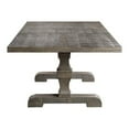 thumbnail image 3 of BenJara Ray Dining Table, 72-90 Inch Extendable Top, Salvaged Rustic Gray Finish, 3 of 5