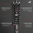 thumbnail image 3 of A-Premium Set (4) Front and Rear Complete Shock Absorber Strut & Coil Spring Assembly Compatible with Nissan Frontier 2006-2015, Driver and Passenger Side, 4WD, 3 of 8