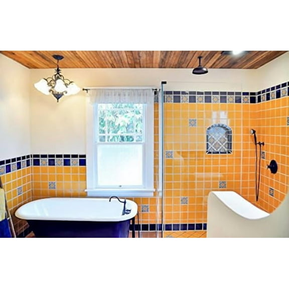 Box of 9-4¼ x 4¼ Polanco - Talavera Mexican Ceramic Tiles