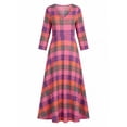 thumbnail image 4 of Vetsdori Party Maxi Dresses for Women Muumuu Dresses Holiday Loose V-Neck Full Sleeves,Long Evening Gown Juniors Dress Graphic, 4 of 6