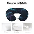 thumbnail image 4 of Xecao Ice blue light spot jellyfish Print Memory Foam Cervical Neck Pillow Versatile U-Shaped Pillows for Home,Office,Camping,Travelling,Soft Washable Cover, 4 of 8