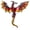 Red, variant on Western Dragon Enameled Brooch Alloy Craftsmanship Multipurpose Chest Decoration For Clothing Bags Event