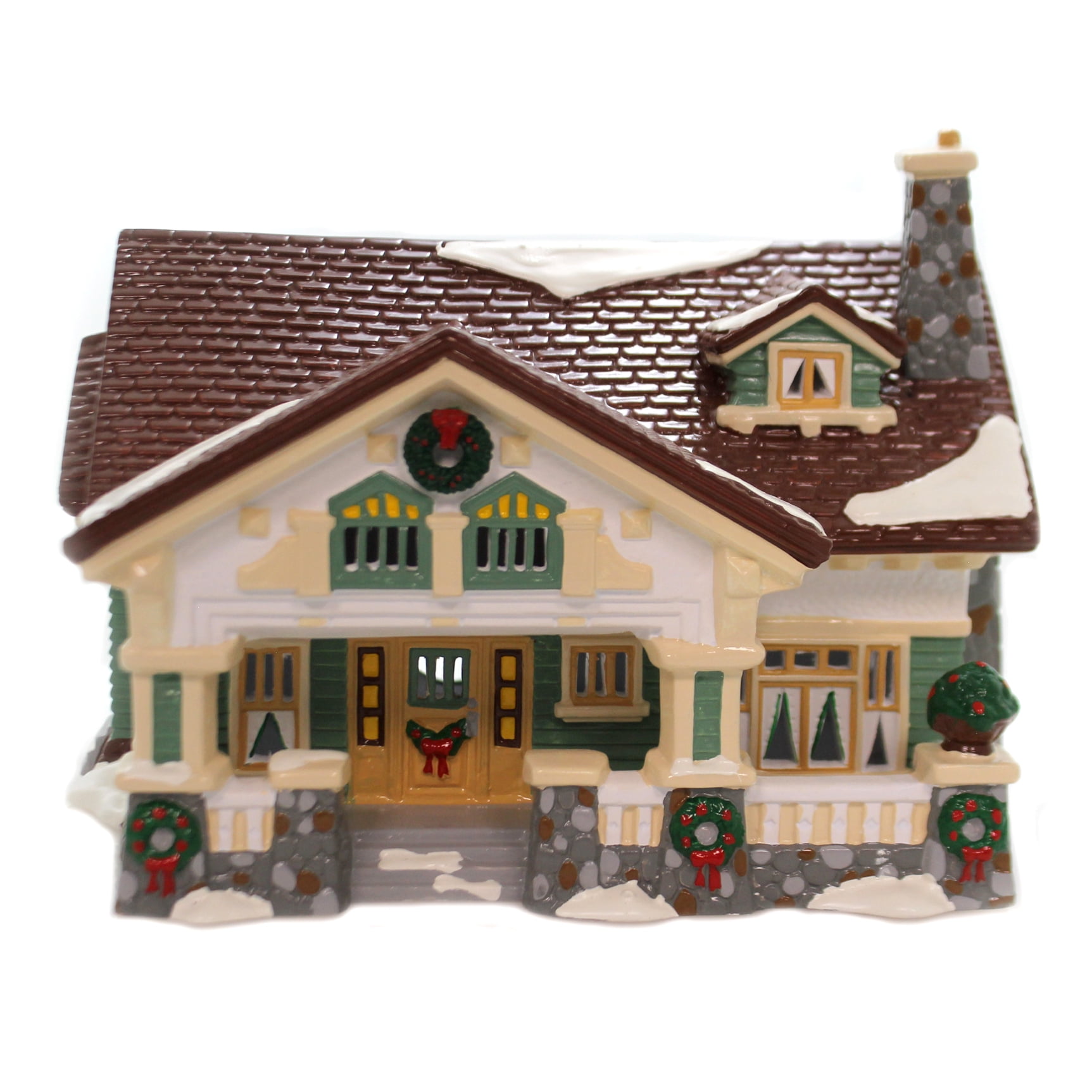 Department 56 House CRAFTSMAN COTTAGE Ceramic Snow Village Architecture