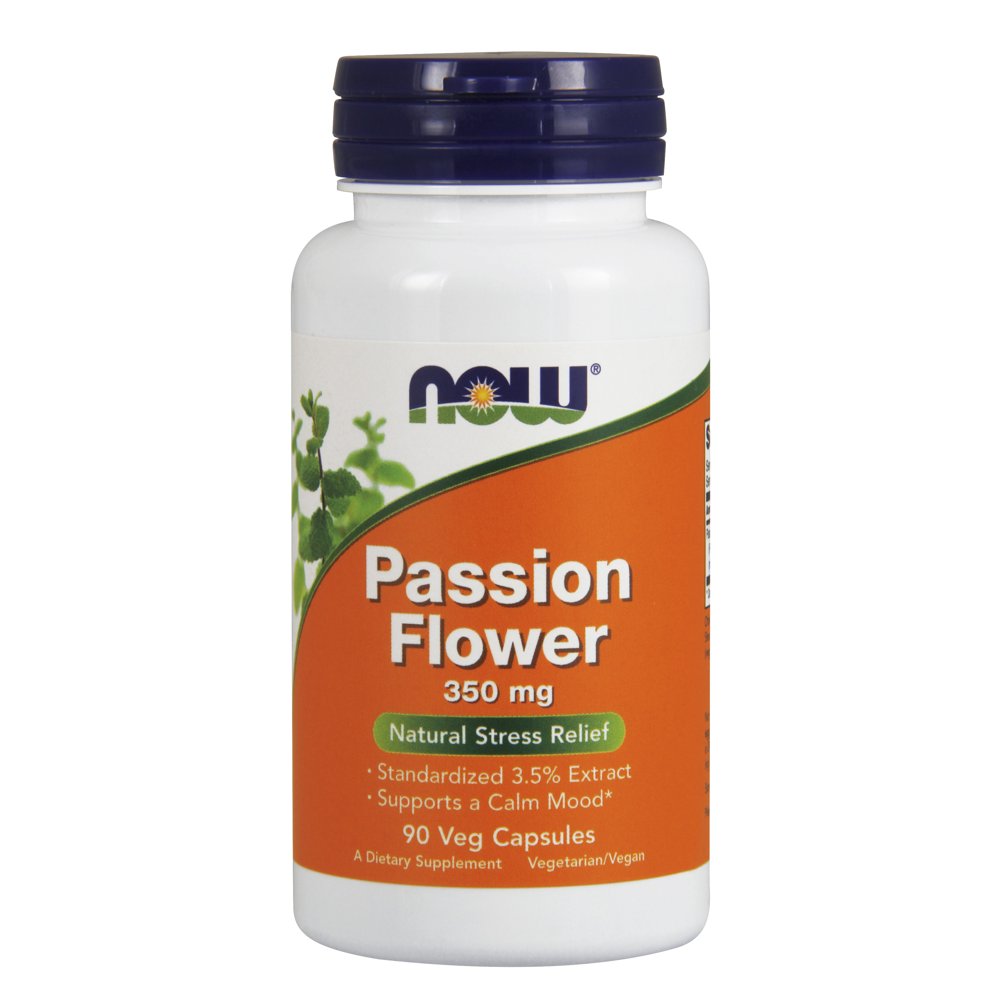 NOW Supplements, Passion Flower (Passiflora incarnata) 350 mg, Natural