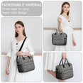 thumbnail image 6 of White and Gray Leopard Print Insulated Leakproof Lunch Box for Women, Large Lunch Bag for Tween Teen Adult, Loncheras Para Mujer for Work Beach Travel Picnic Camping, 6 of 6