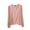 Pink, variant on Ltctricy Women's Plus Size Pajama Tops Long Sleeve Scoop Neck Loungewear T Shirts Casual Loose Sleepwear Tees Basic Undershirts(Khaki,X-Large)