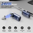 thumbnail image 2 of Adaptador magnético USB C de 240 W, carga rápida, paquete de 2 unidades para iPhone, 2 of 7