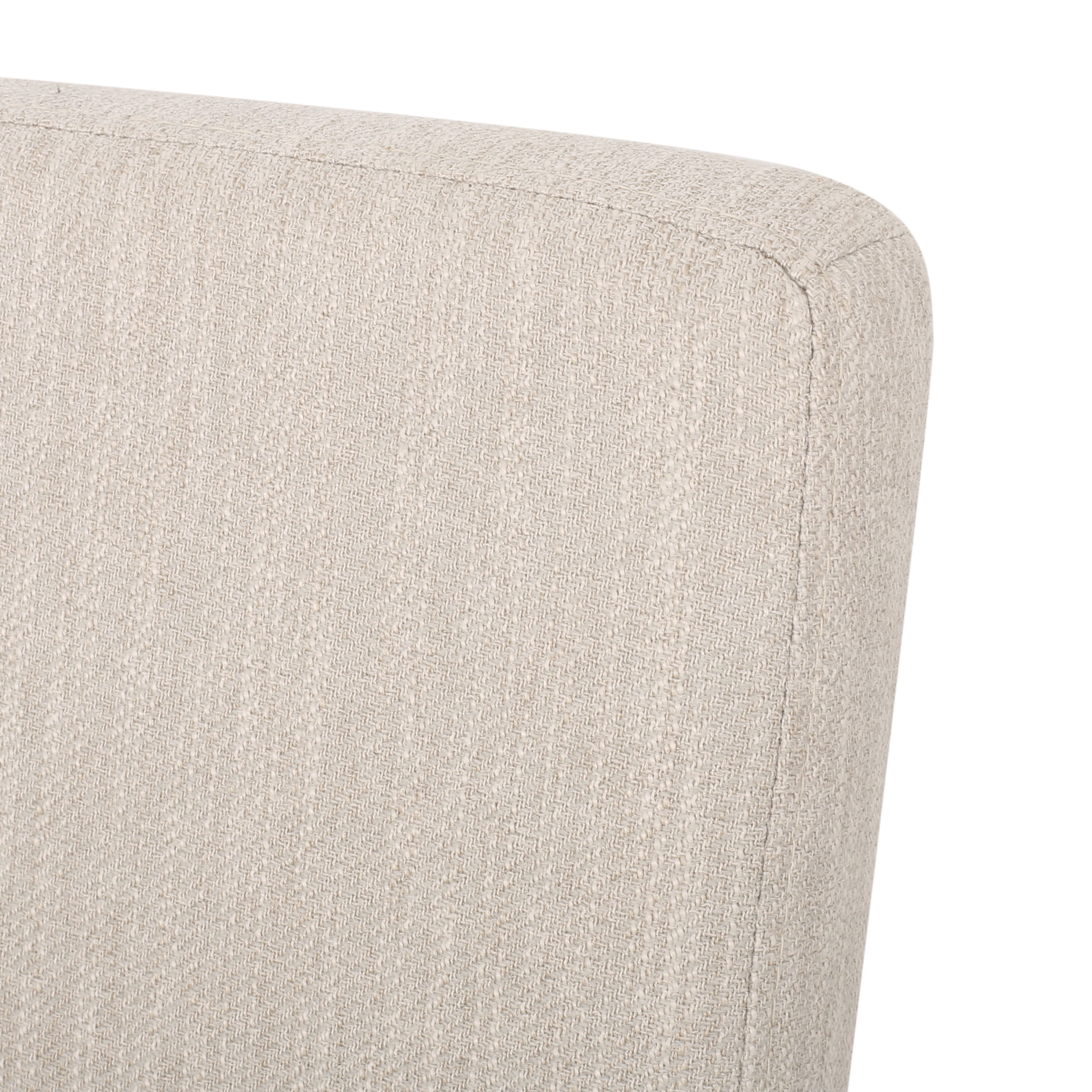 Christopher Knight Home Set of 4 Upholstered Dining Chairs with Solid Wood Legs, Natural + Beige
