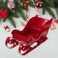thumbnail image 6 of AUDeals ‌Santa Sleigh Christmas Decor Tabletop Holiday Decoration, Festive Centerpiece for Mantel, Shelf & Home Décor Rustic Wooden or Resin Sculpture, 6 of 9