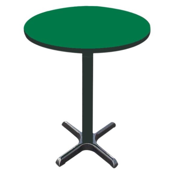 Round Bar Table in Green (24 in./22 in. X-Base/Green)