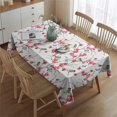 thumbnail image 2 of Pioneer Flower Floral Print Pattern Rectangle Tablecloth 60"x84",Waterproof Polyester Rectangle Table Cloth, Wipeable Spillproof Polyester Tablecloth for Dining, Camping, Indoor and Outdoor, 2 of 5