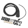 thumbnail image 1 of Juego de cables de encendido de bujía de 8,5 mm y 180°, cables de bujía con tapa a prueba de polvo, repuesto para modelos Chevy de 8 cilindros, color negro, 1 of 12