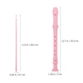 thumbnail image 2 of LITINKIMI Soprano Recorder Instrument for Teens 1 Set Pink Abs Flannel Cylindrical 12.8In, 2 of 8