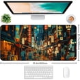 thumbnail image 2 of Cute Japanese Street Desk Mat, Anime Tokyo Street Night Scene Large Mouse Mat XXL, Computer Desk Mat 35.4 x 15.7 x 0.12 Inches, 2 of 6