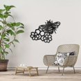 thumbnail image 6 of DIY Bees Metal Wall Art Decor Black Honey Wall Hanging Ornament Iron Wire Wall Art Flower Sculpture Decoration Sign Minimalist Wall Decor 12 x 9Inch Mixed Color DIY, 6 of 9