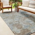 thumbnail image 5 of Addison Rugs Indoor/ Outdoor Accord Modern Polyester Washable Rug New 8' x 10' - Mocha Teal, 5 of 5